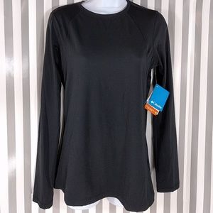 NWT Columbia Omni Wick Black Running LS Shirt M